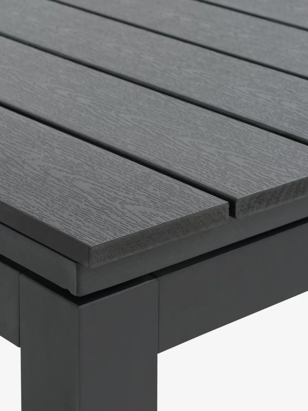 VATTRUPTable de jardin VATTRUP l95xL172/276 noir