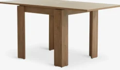 VEDDETable VEDDE 80x80/160 coloris chêne foncé