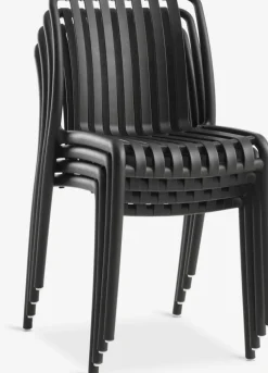 VEDDUMChaise empilable VEDDUM noir