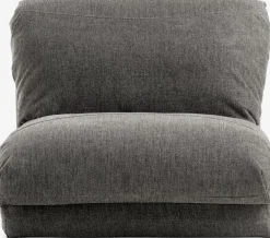 VEGGERFauteuil convertible VEGGER tissu gris