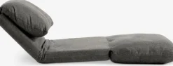 VEGGERFauteuil convertible VEGGER tissu gris