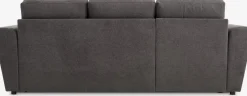 VEJLBYCanapé convertible avec méridienne VEJLBY tissu gris foncé