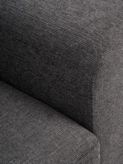 VEJLBYCanapé convertible VEJLBY 3 places tissu gris foncé