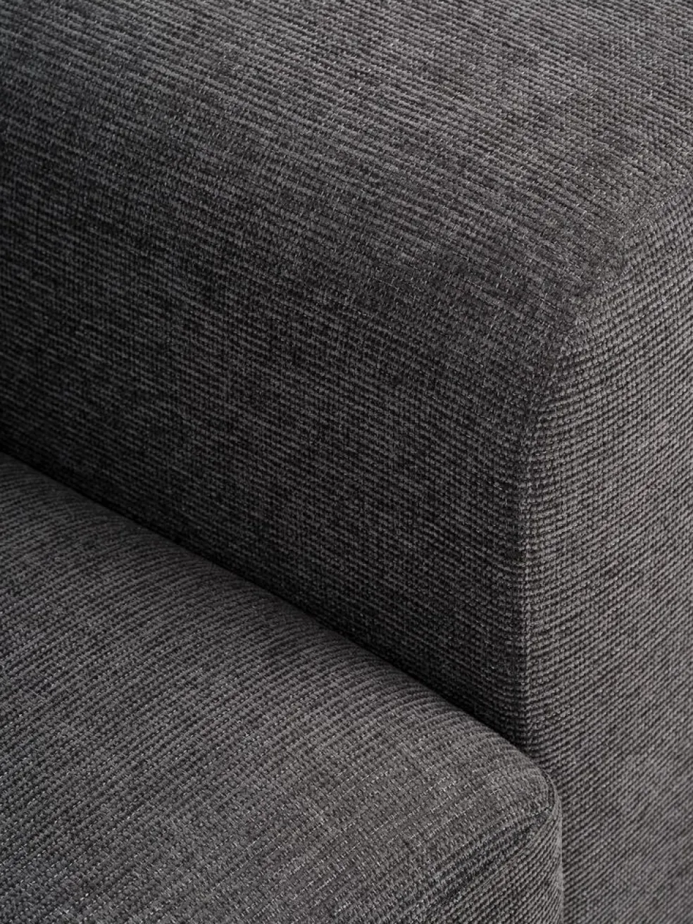 VEJLBYCanapé convertible VEJLBY 3 places tissu gris foncé