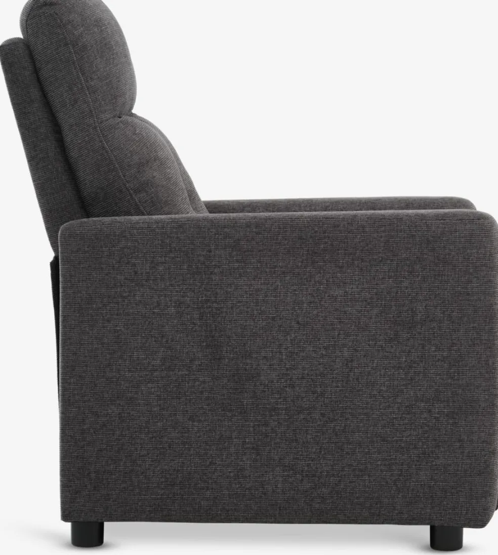 VEJLBYFauteuil inclinable VEJLBY tissu gris foncé
