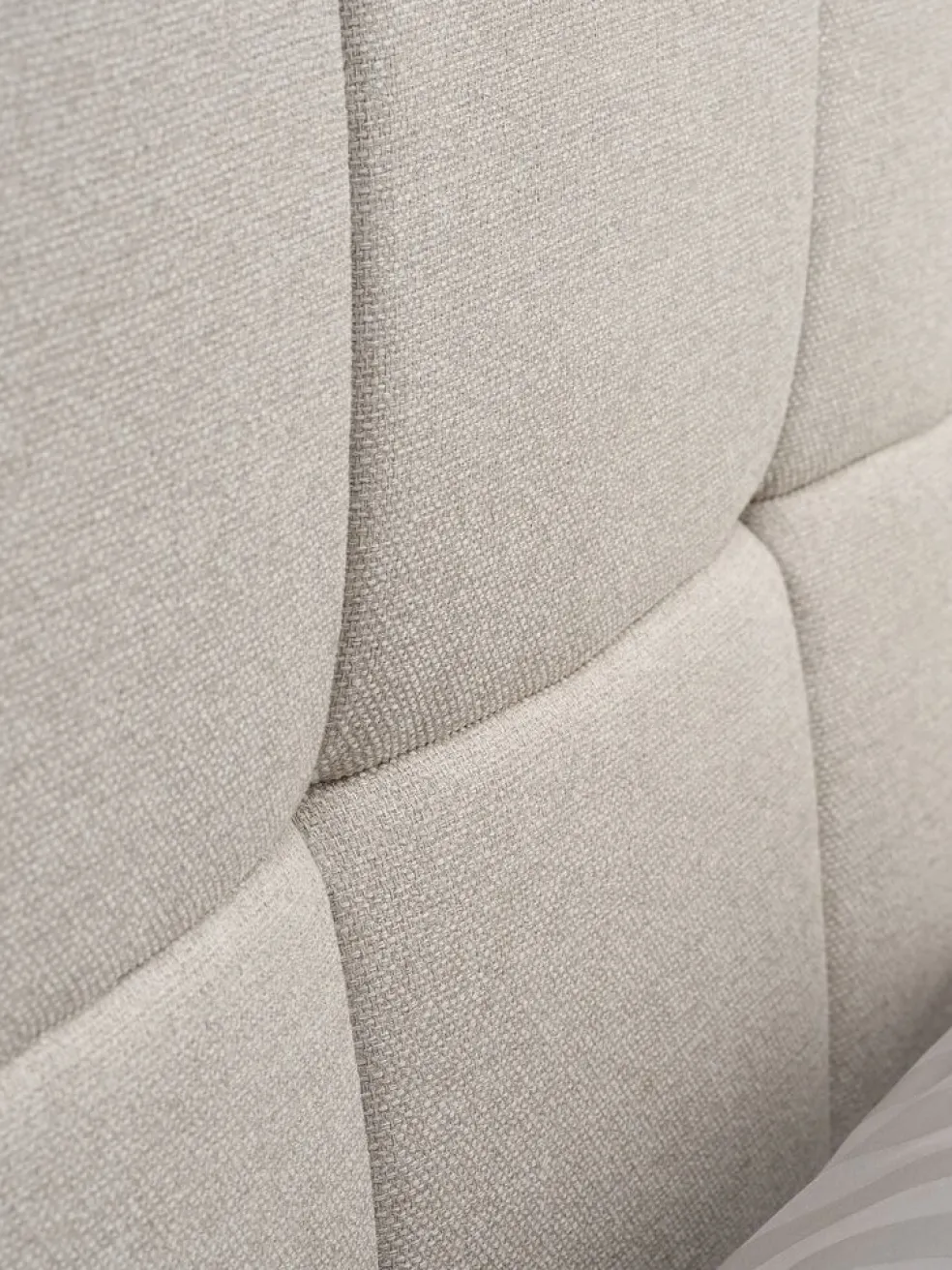 VEMMELEVCadre de lit VEMMELEV a/rangement 140x190 tissu beige