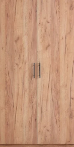 VIBYArmoire VIBY 101x200 2 portes coloris chêne naturel