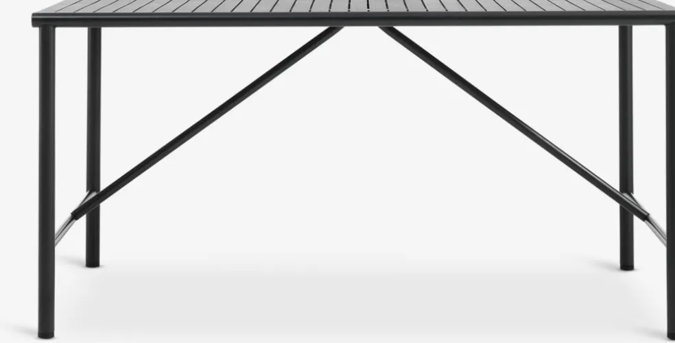 VIERLI + GLOMFJORDVIERLI L149 table + 4 GLOMFJORD chaises noir