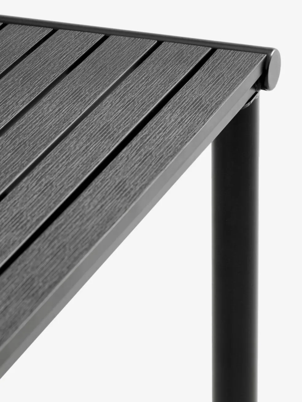 VIERLI + HEMSEDALVIERLI L149 table + 4 HEMSEDAL chaises noir