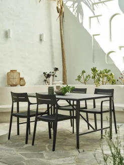 VIERLI + INGSTRUPVIERLI L149 table + 4 INGSTRUP chaises noir