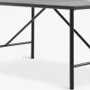 VIERLITable de jardin VIERLI l90xL149 noir