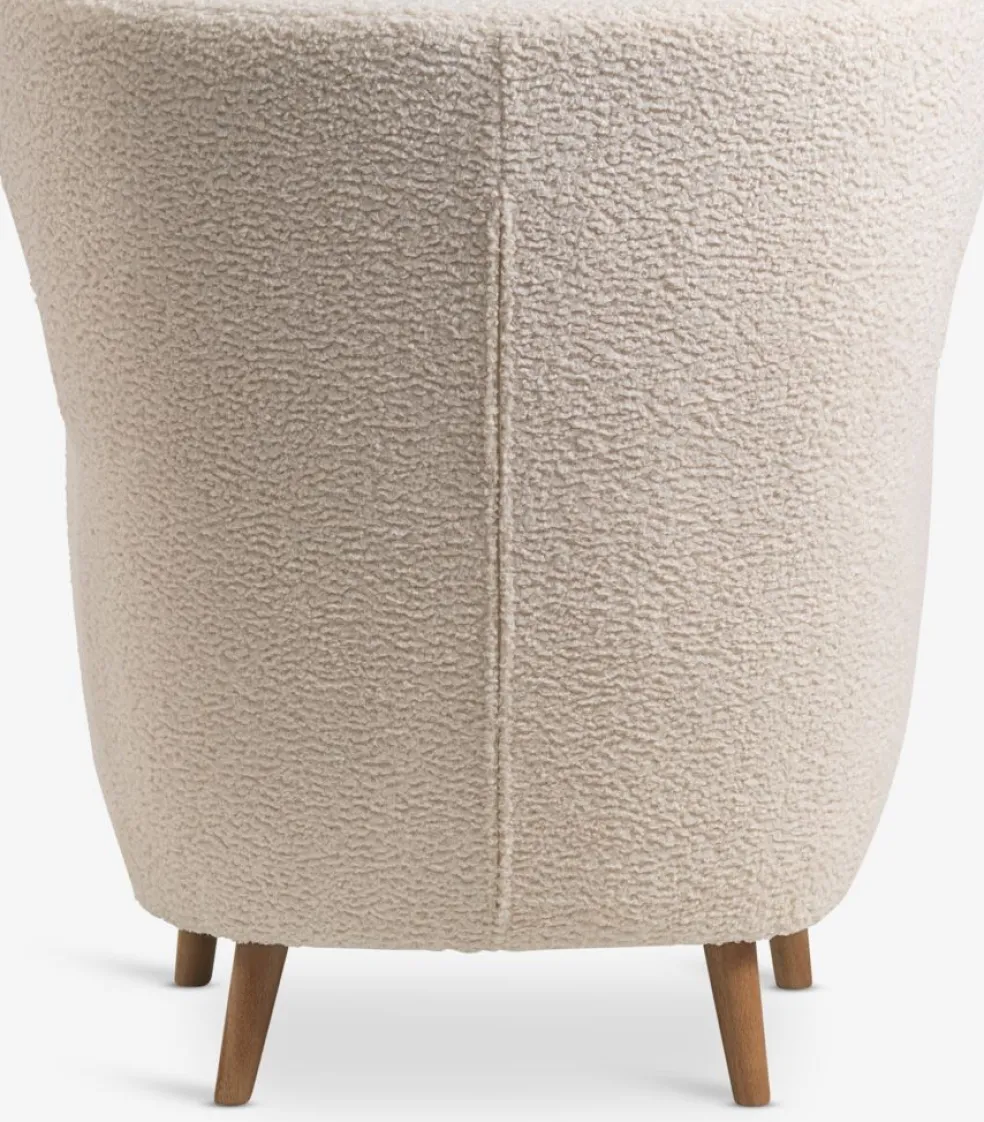 VILDSUNDFauteuil VILDSUND tissu teddy blanc cassé