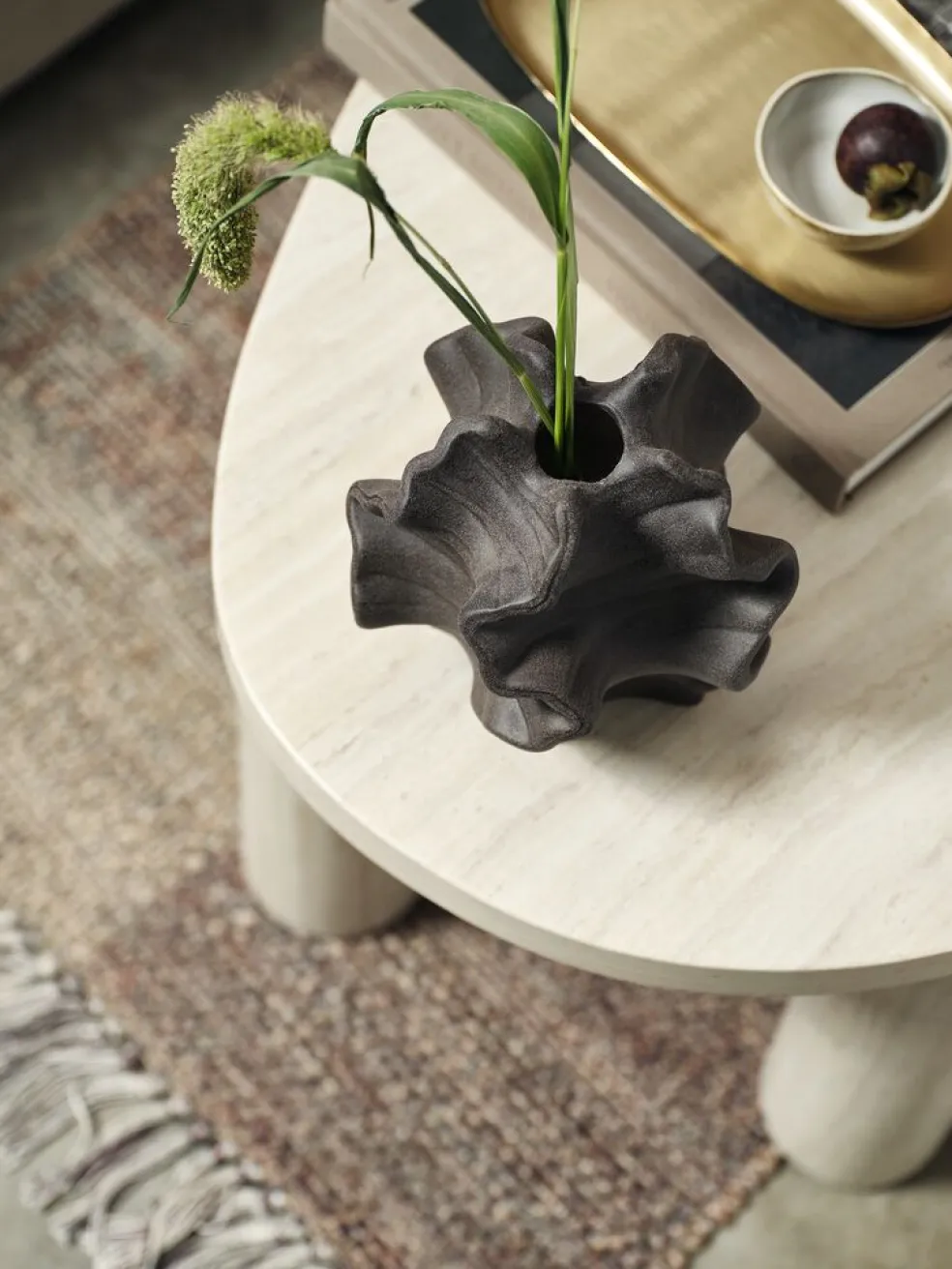 VILHELMVase VILHELM H18cm brun foncé