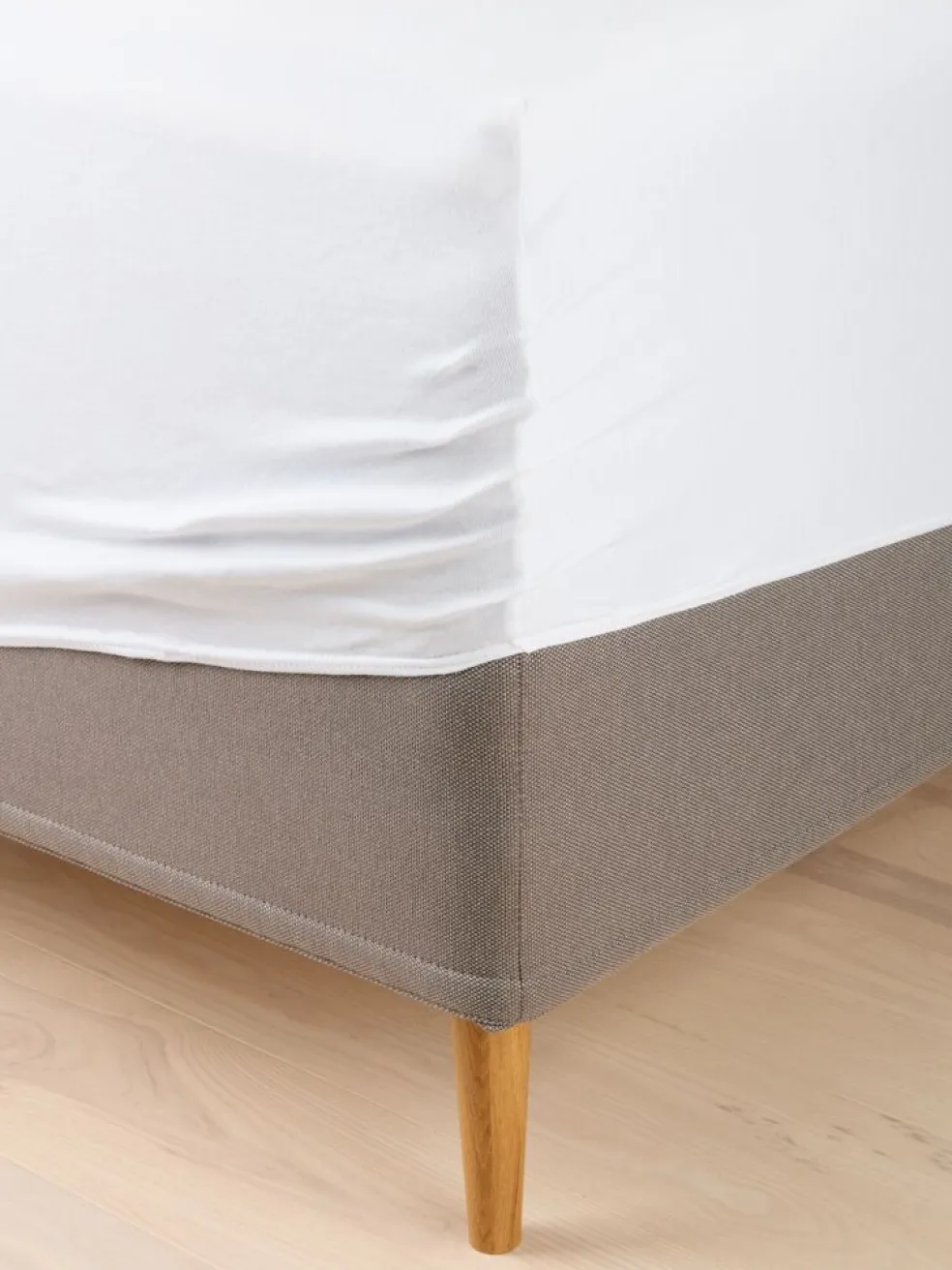 VILMAGoldDrap-housse Jersey VILMA 140x200x35 blanc