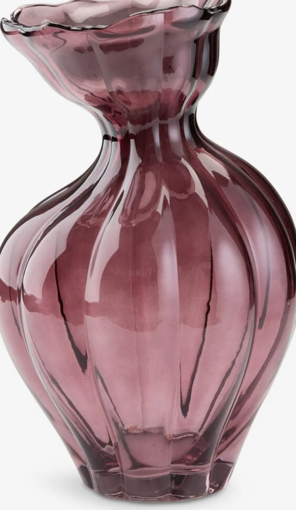 VILMERVase VILMER Ø19×H30cm aubergine