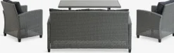 VISBYEnsemble lounge VISBY 4 personnes gris