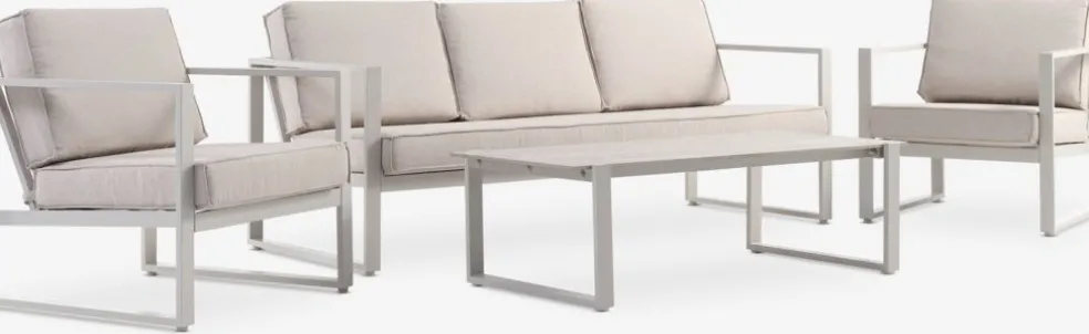 VONGEEnsemble lounge VONGE 5 personnes beige