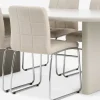 VORDINGBORG + HAMMELVORDINGBORG L198 table beige + 4 HAMMEL chaises beige