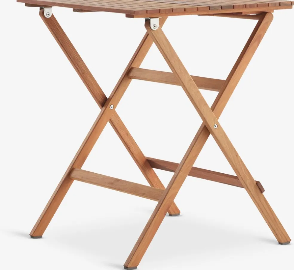 VRAADAL + HAGLEBUVRAADAL L62 table eucalyptus + 2 HAGLEBU chaises noir