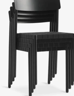 VRAADAL + HAGLEBUVRAADAL L62 table eucalyptus + 2 HAGLEBU chaises noir