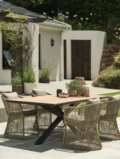 YPNASTED + STORDALENYPNASTED L215 table + 4 STORDALEN chaises naturel